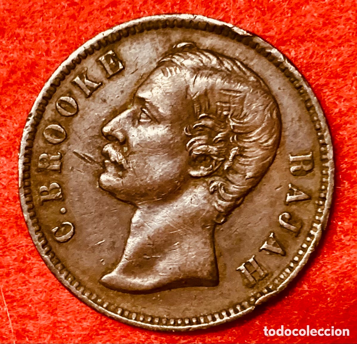 Monedas antiguas de Asia: SARAWAK 1 CENT 1879 ** KM#6 - Foto 3