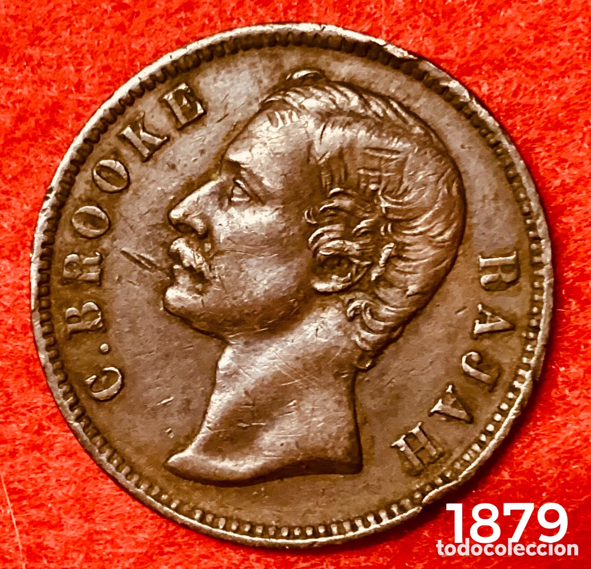 Monedas antiguas de Asia: SARAWAK 1 CENT 1879 ** KM#6 - Foto 1