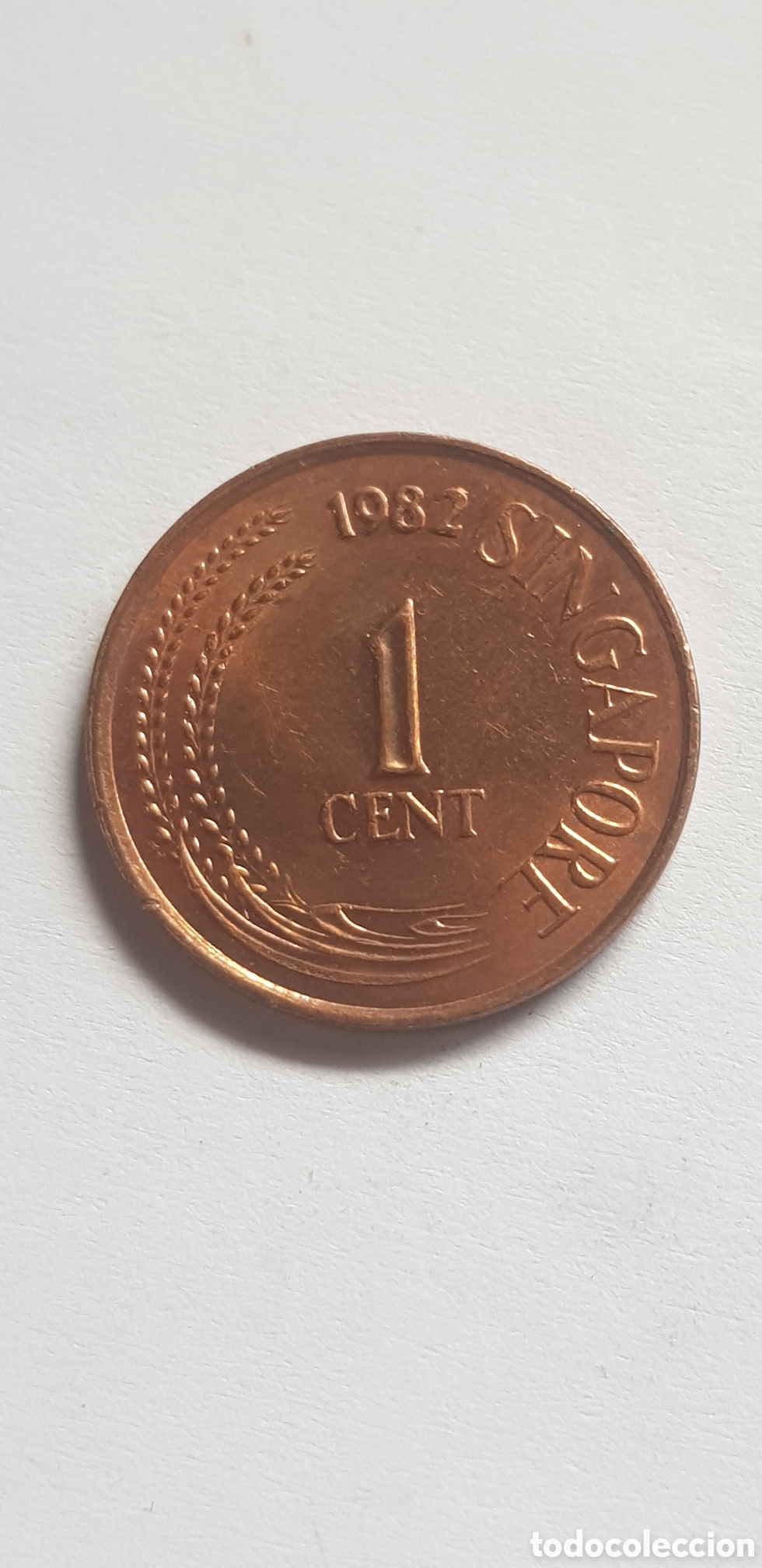 Monedas antiguas de Asia: 1 Cent 1982 Singapur c&eacute;ntimo de d&oacute;lar Singapore - Foto 1