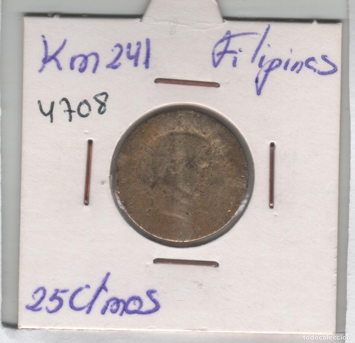 Monedas antiguas de Asia: MONEDA FILIPINAS 25 CENTAVOS - Foto 1