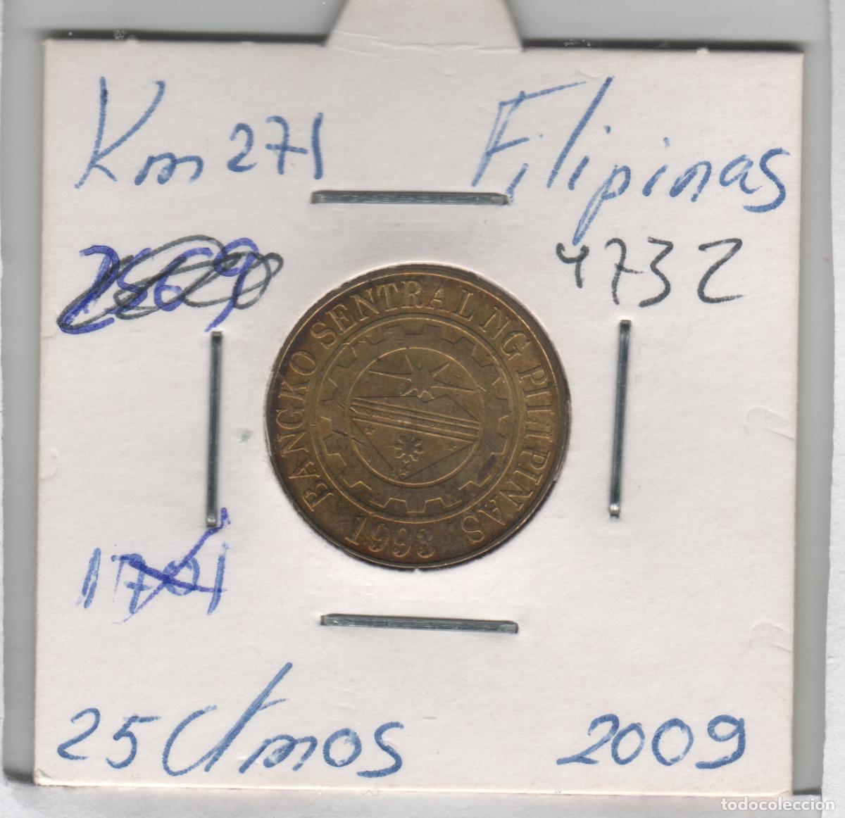 Monedas antiguas de Asia: MONEDA FILIPINAS 25 CENTIMOS 2009 - Foto 1