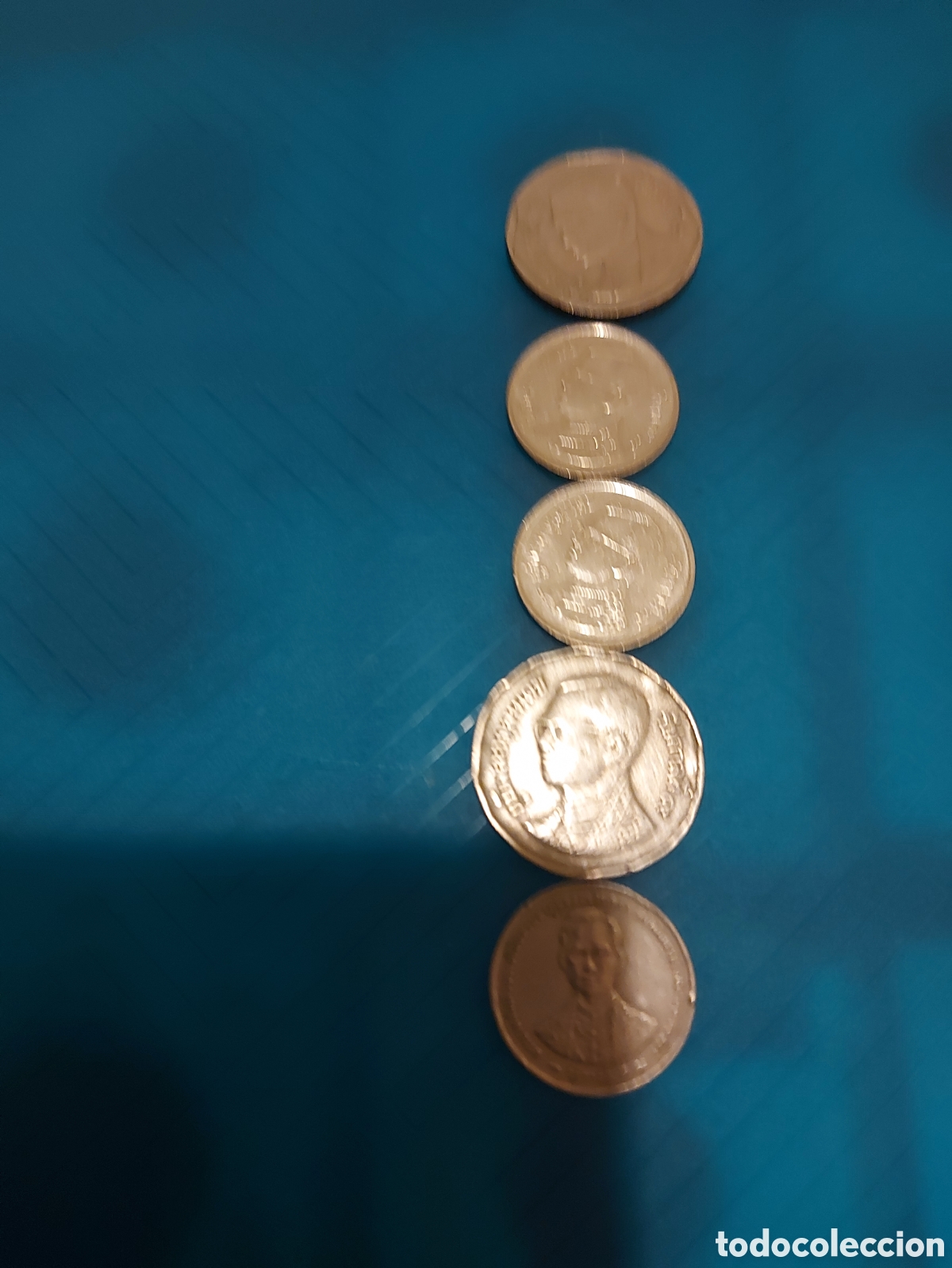 Monedas antiguas de Asia: 5monedas Tahilandia - Foto 2