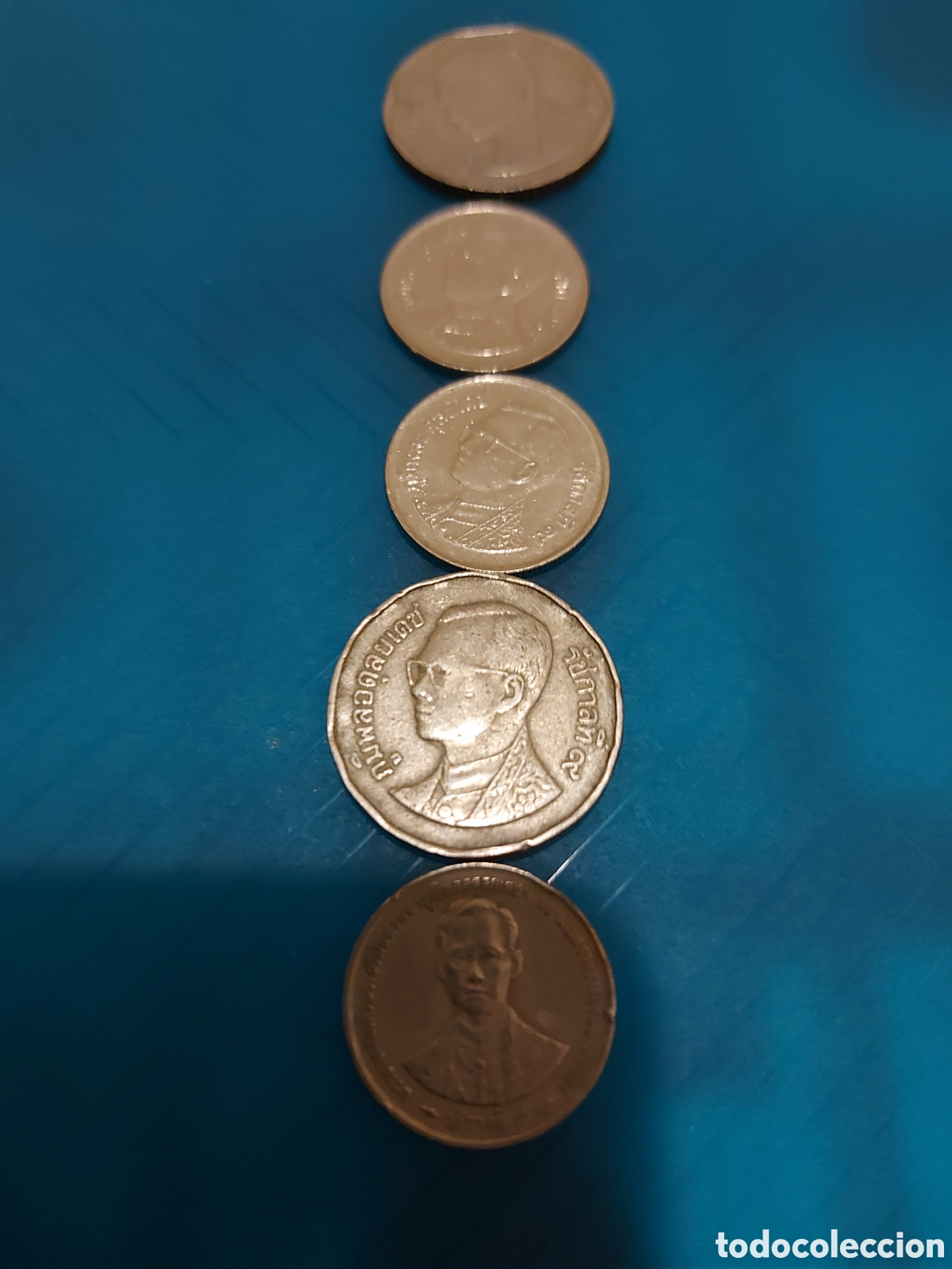 Monedas antiguas de Asia: 5monedas Tahilandia - Foto 1