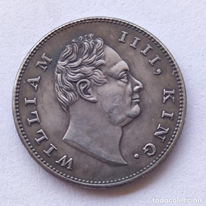 Monedas antiguas de Asia: MEDIA RUPIA INDIA 1835 - Foto 1