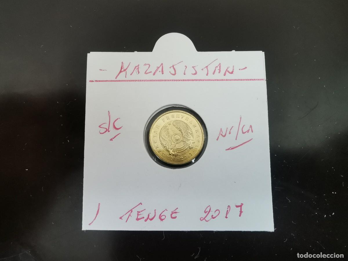 Old Coins of Asia: KAZAJISTAN 1 TENGE 2017 S/C KM=23 (NIQUEL-LAT&Oacute;N)