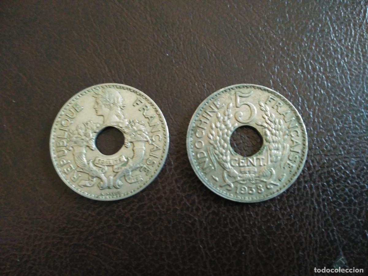 Monedas antiguas de Asia: INDOCHINA FRANCESA 5 CENTS 1938