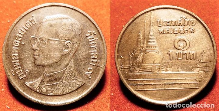 Monedas antiguas de Asia: MONEDA DE TAILANDIA 1 BATH - Foto 1