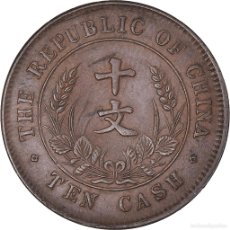 Monedas antiguas de Asia: [#1068387] MONEDA, CHINA, REPÚBLICA DE, 10 CASH, UNDATED (1912-1949), MBC+, COBRE, KM:303. Lote 401129829