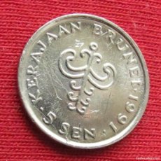 Monedas antiguas de Asia: BRUNEI 5 SEN 1991 KM# 16 LT 837 *V1. Lote 401700449