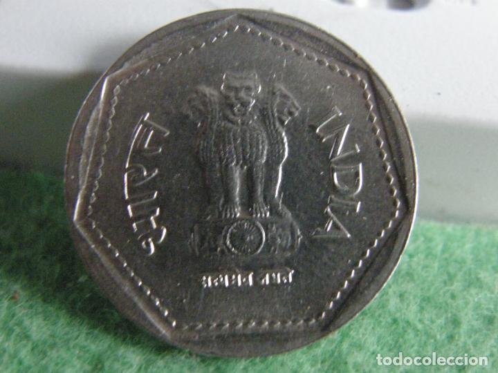 Monedas antiguas de Asia: 1 Rupia de la India 1987 - Foto 2