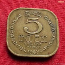 Monedas antiguas de Asia: CEILÁN 5 CENTS 1968 KM# 129 *V2 CEYLÁN CEYLON SRI LANKA. Lote 402791824