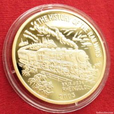 Monedas antiguas de Asia: COREA DEL NORTE 20 WON 2003 LOCOMOTORA RHEINGOLD DPRK KOREA. Lote 403250834