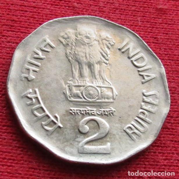 Monedas antiguas de Asia: India 2 rupees 1997 Bose unc - Foto 2