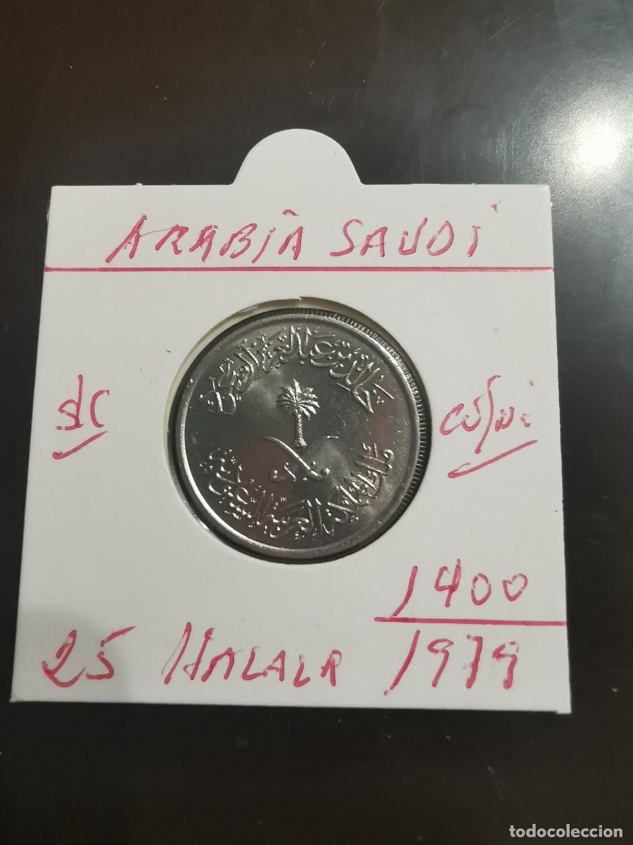 Monete antiche di Asia: ARABIA SAUDI 25 HALALA 1979(1400) S/C KM=55 (CUPRONIQUEL)