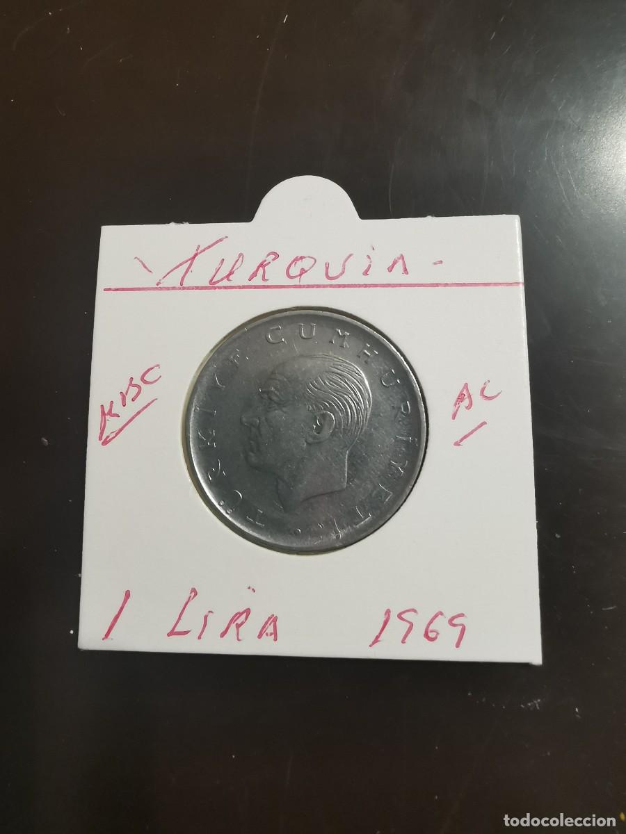 Monedas antiguas de Asia: TURQUIA(TURKIA)1 LIRA 1969 MBC KM=889 a.2 (ACERO)