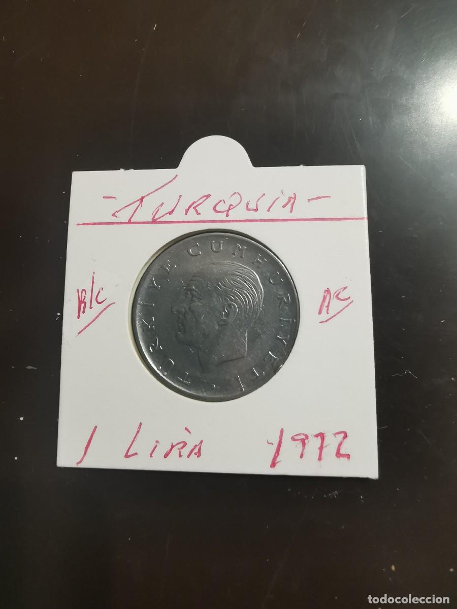 Monedas antiguas de Asia: TURQUIA(TURKIA)1 LIRA 1972 BC KM=889 a.2 (ACERO)