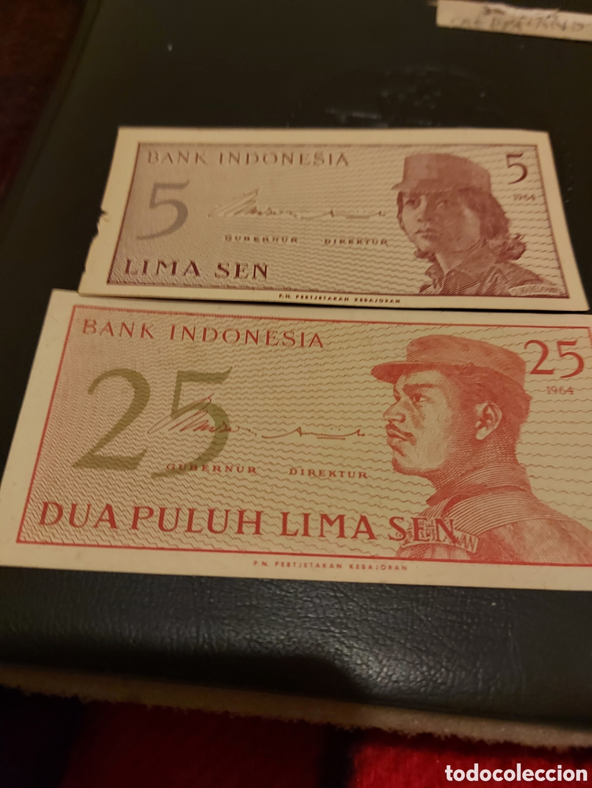 Monedas antiguas de Asia: 2 billetes de Indonesia - Foto 1