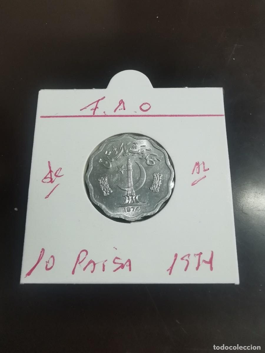 Monete antiche di Asia: PAQUISTAN 10 PAISA 1974 S/C KM=36 (ALUMINIO)F.A.O.