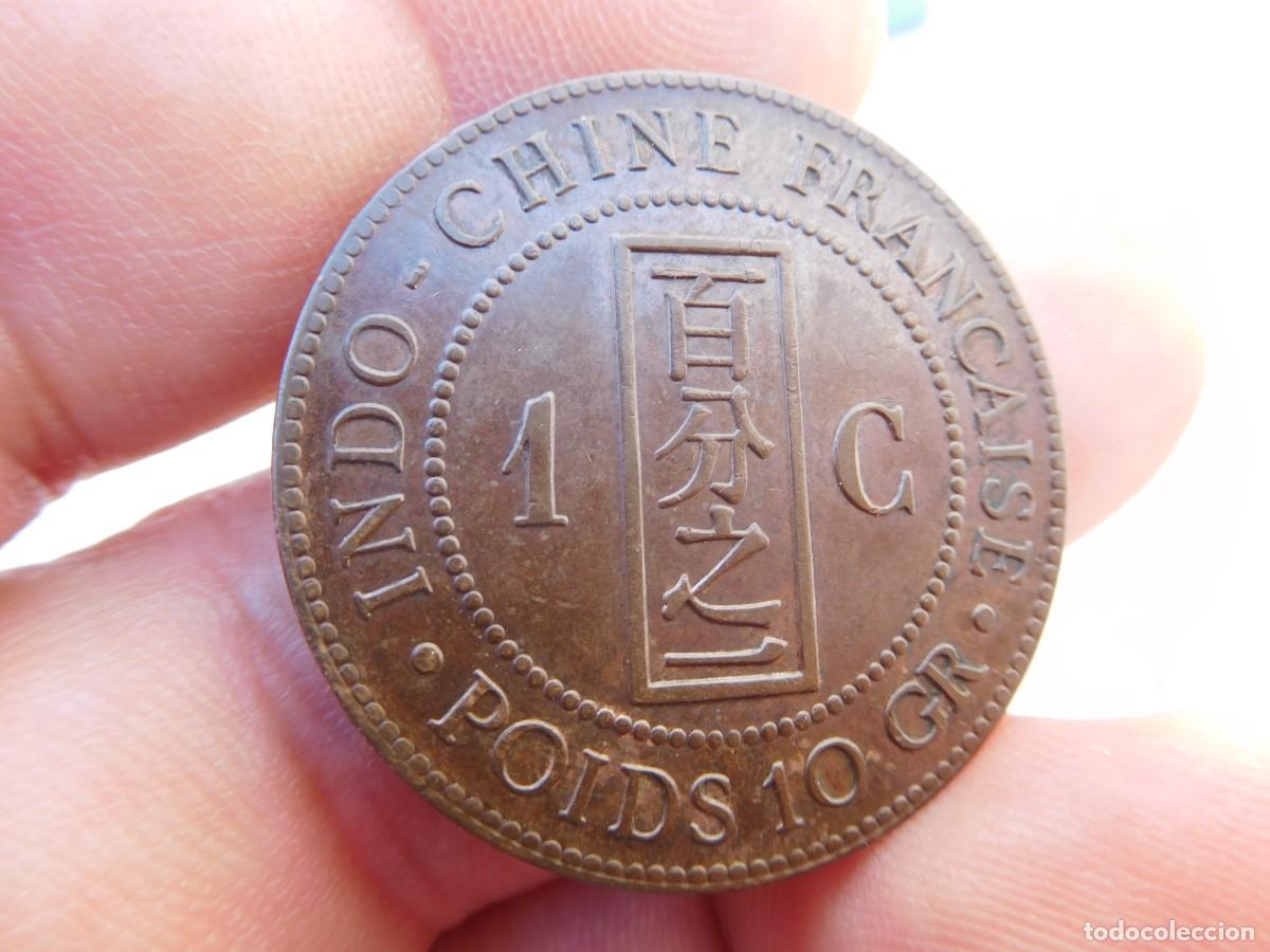 Monedas antiguas de Asia: Indochina 1 Cent 1888 A - Foto 1