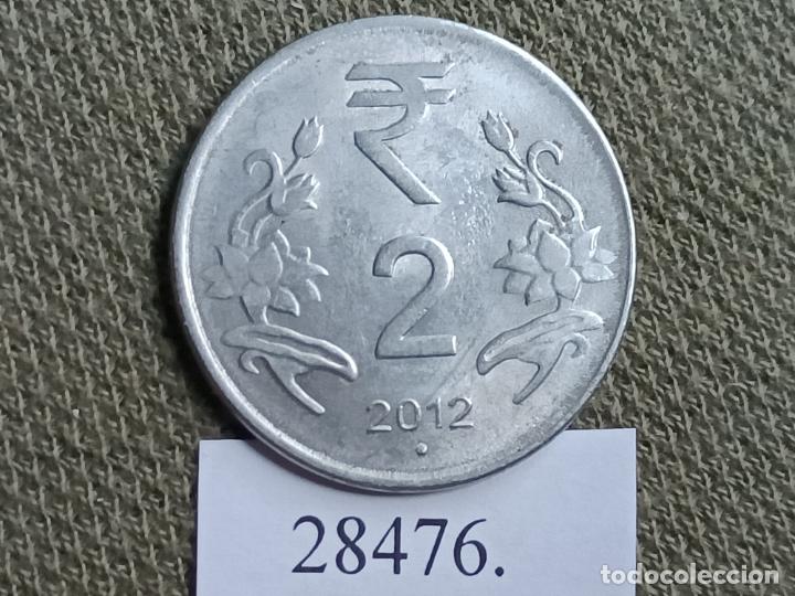 Monedas antiguas de Asia: India 2 rupias 2012 Noida - Foto 1