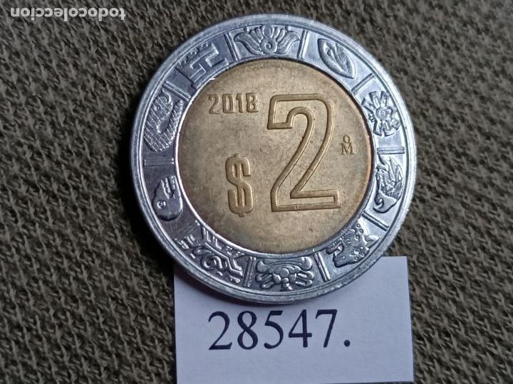 Alte M&uuml;nzen aus Asien: M&eacute;xico 2 pesos 2018, M&eacute;jico, bimet&aacute;lica