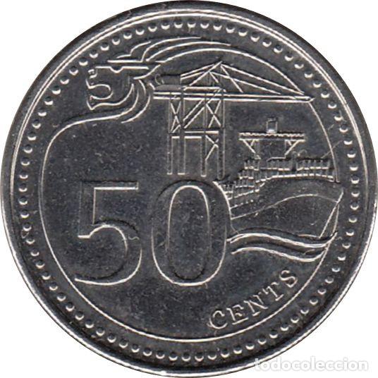 Monedas antiguas de Asia: SINGAPUR 50 Centavos 2013 KM#348 - Foto 1