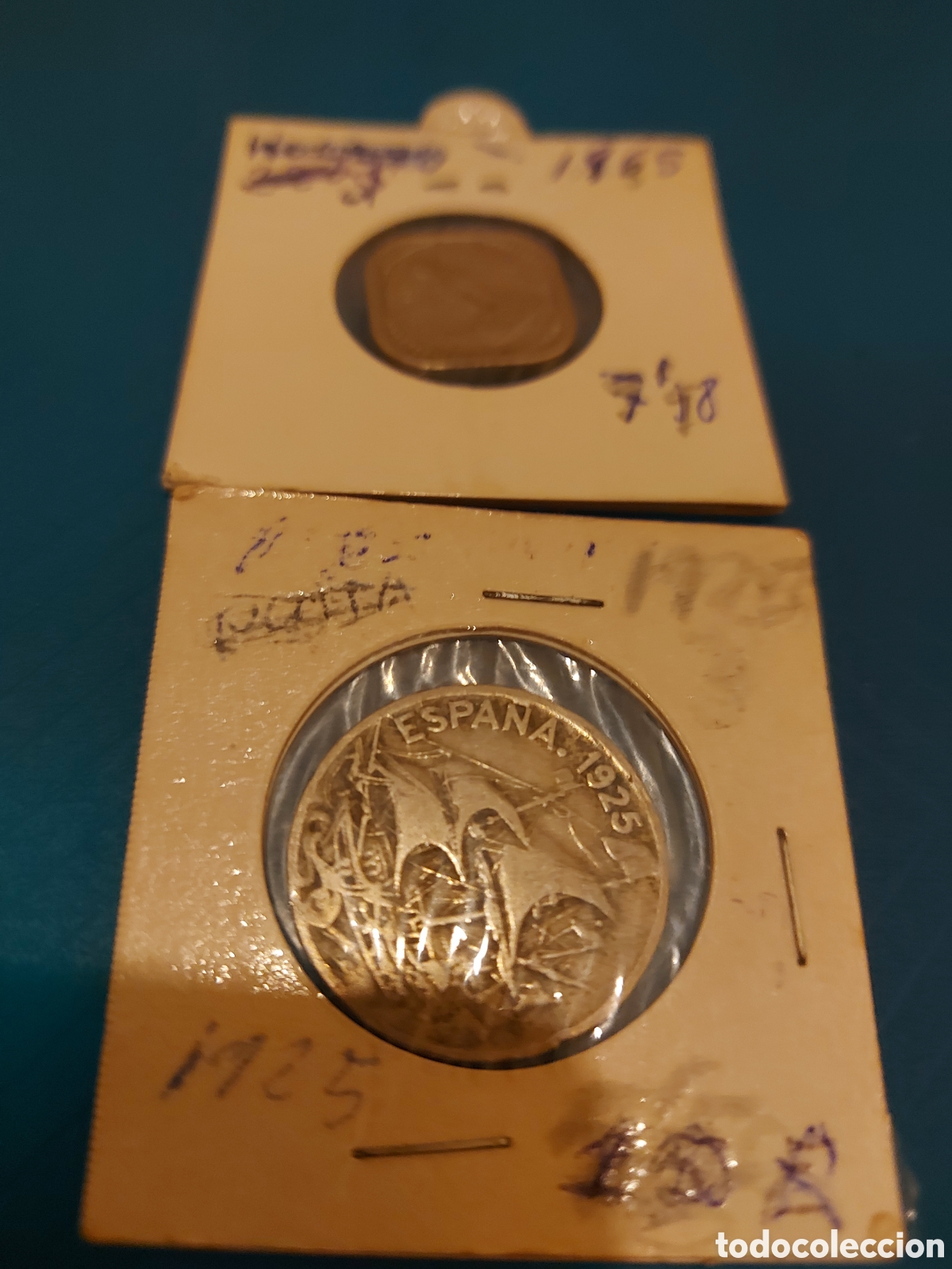 Monedas antiguas de Asia: 1de laIndia y1 deEspa&ntilde;a - Foto 1