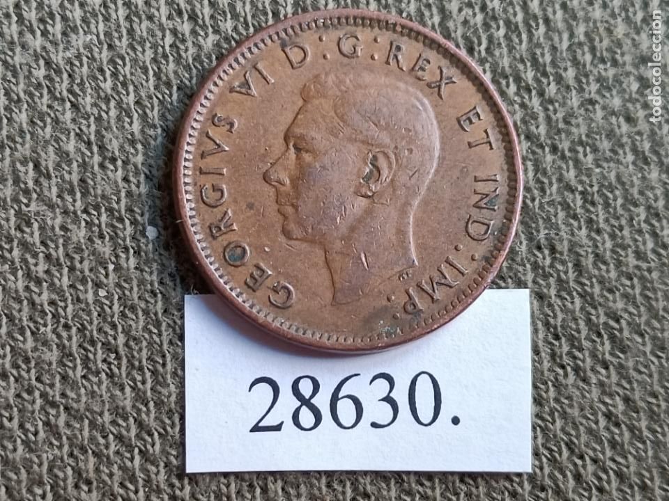 Alte M&uuml;nzen aus Asien: Canad&aacute; 1 centimo 1947