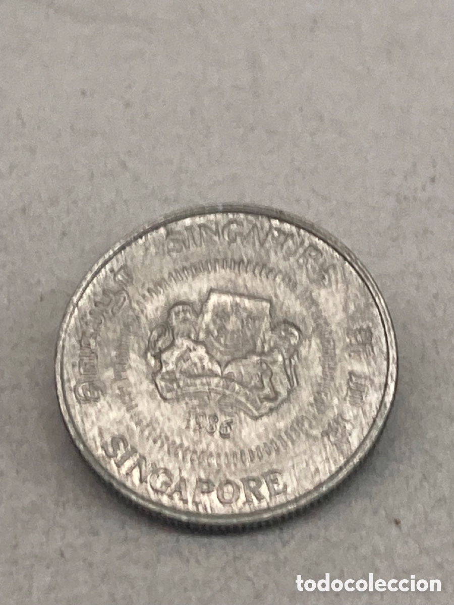 Monedas antiguas de Asia: Moneda 10 c&eacute;ntimos Singapur 1986 J2 - Foto 2