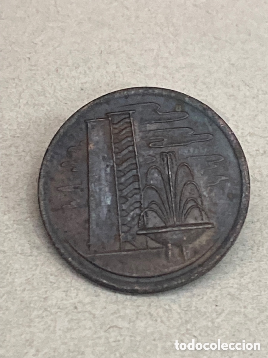 Monedas antiguas de Asia: Moneda 1 c&eacute;ntimo 1971 Singapur J2 - Foto 2
