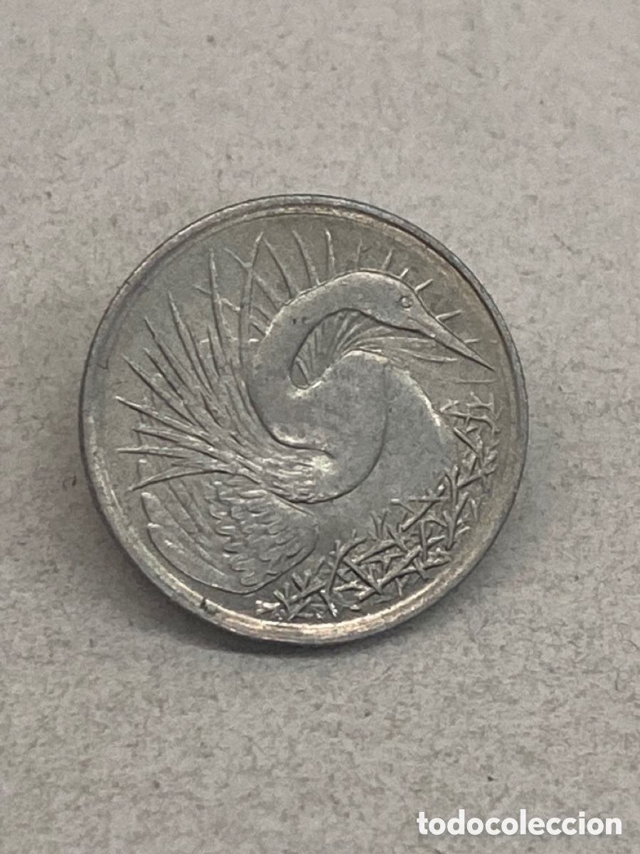 Monedas antiguas de Asia: Moneda 5 c&eacute;ntimos 1972 Singapur J1 - Foto 2