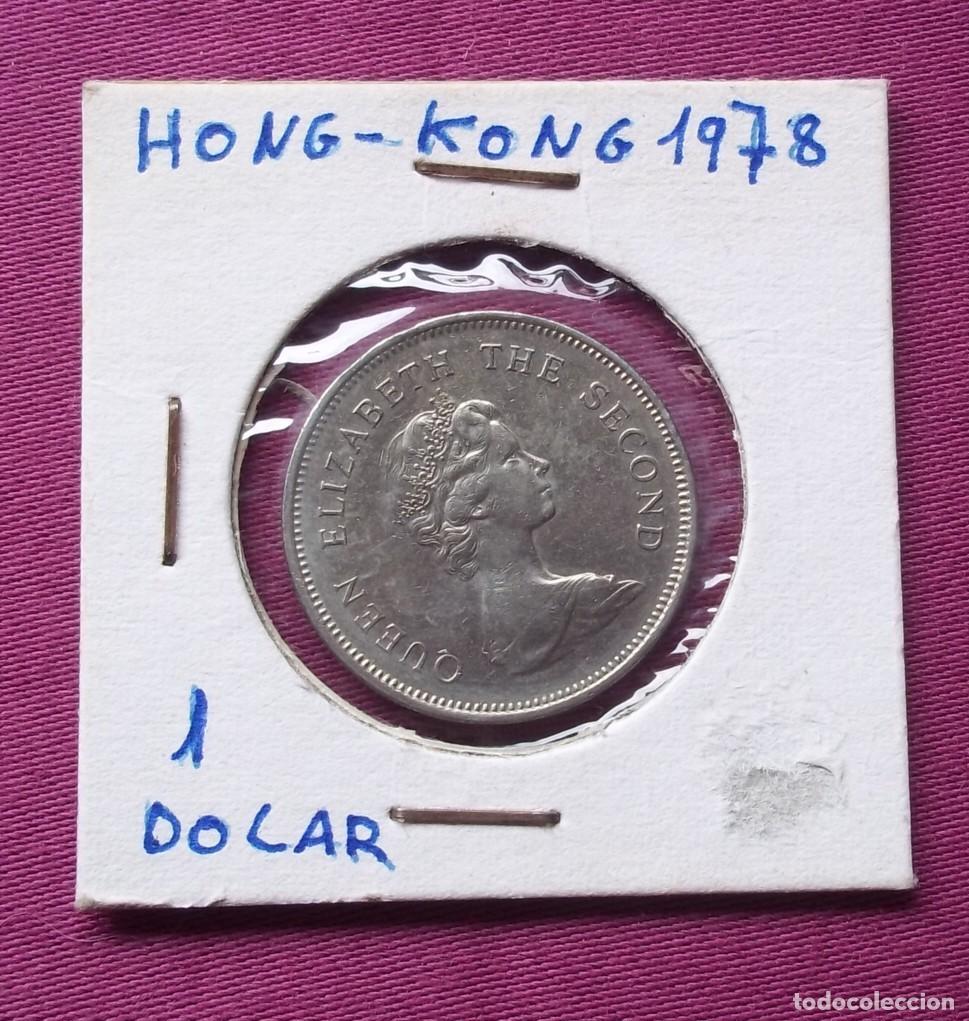 Moedas antigas da &Aacute;sia: MONEDAS DEL MUNDO Hong-Kong 1978 1 Dolar