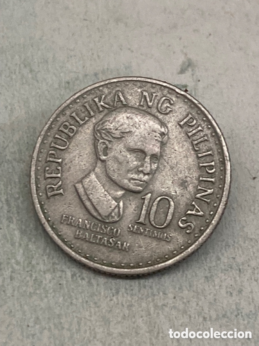 Monedas antiguas de Asia: Moneda 10 c&eacute;ntimos 1976 Filipinas M2 - Foto 1
