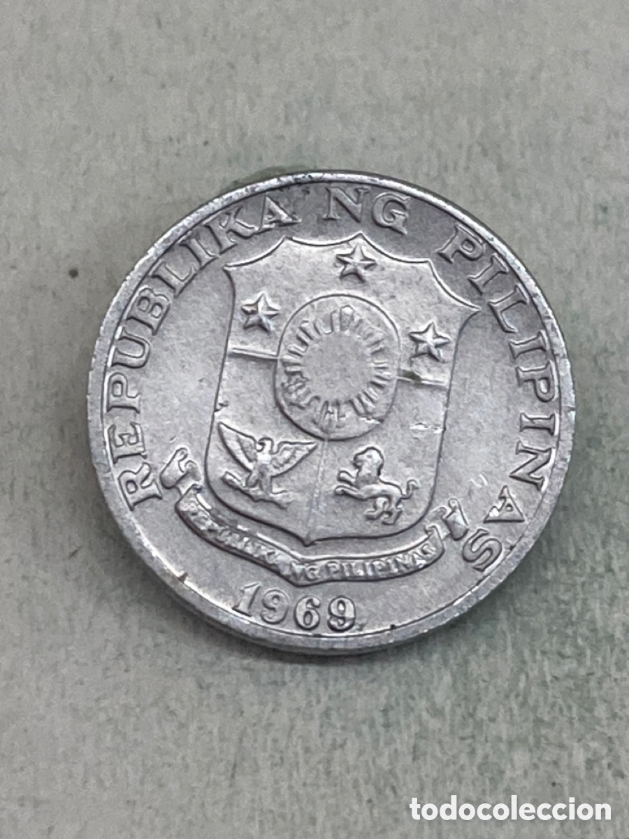 Monedas antiguas de Asia: Moneda 1 c&eacute;ntimo 1969 Filipinas M3 - Foto 2