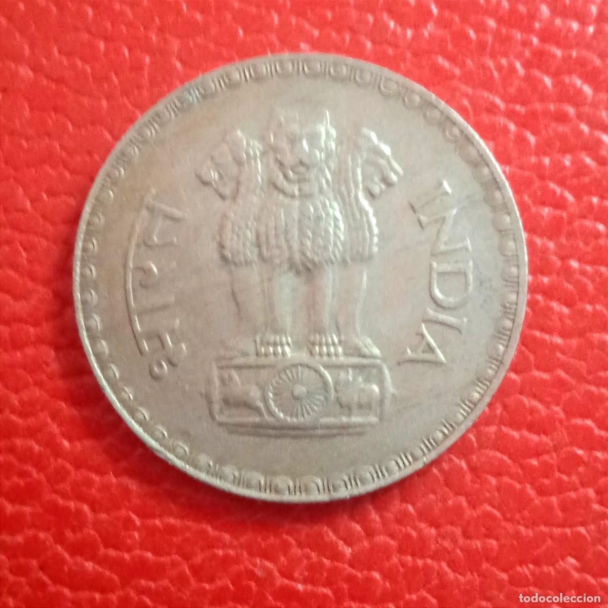 Monedas antiguas de Asia: MONEDA INDIA 1 RUPEE A&Ntilde;O 1981. - Foto 2