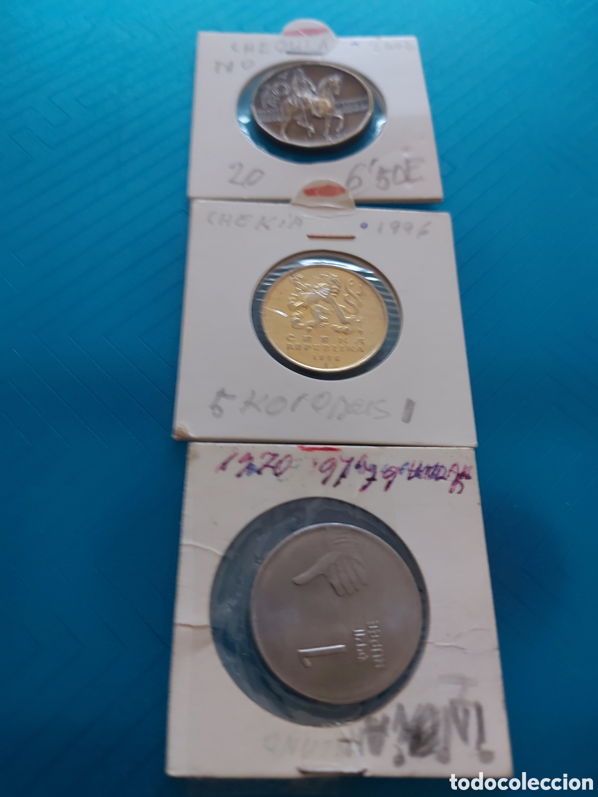 Monedas antiguas de Asia: 2Chekia 1 de India - Foto 1