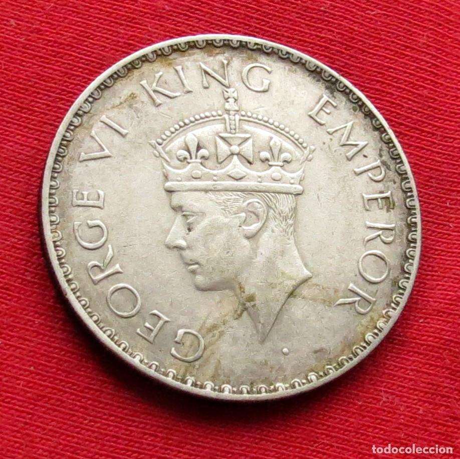Monedas antiguas de Asia: India 1 rupee 1940 . - Foto 2