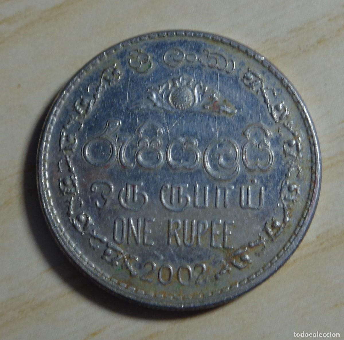 Monedas antiguas de Asia: MONEDA: 1 RUPIA, SRI LANKA 2002 - Foto 2