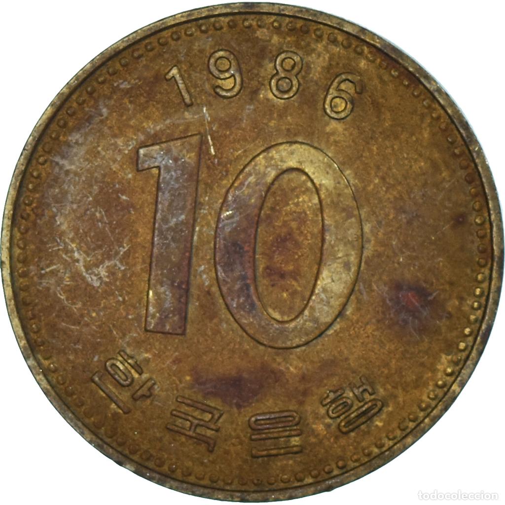 Monedas antiguas de Asia: [#1333146] Moneda, COREA DEL SUR, 10 Won, 1986 - Foto 2