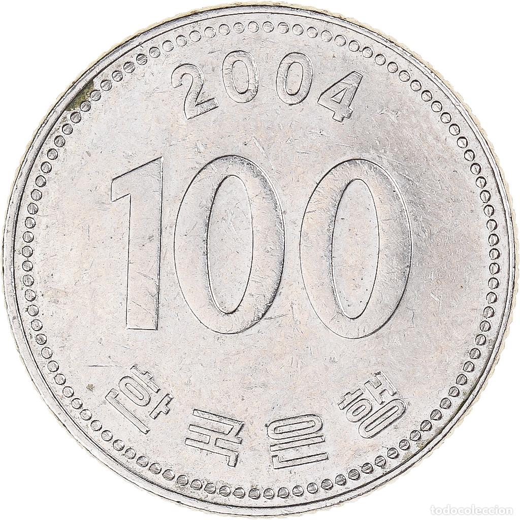 Monedas antiguas de Asia: [#1333900] Moneda, Corea, 100 Won, 2004 - Foto 2