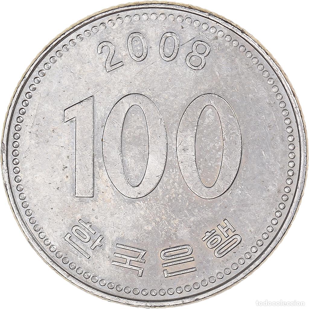 Monedas antiguas de Asia: [#1333978] Moneda, Corea, 100 Won, 2008 - Foto 2