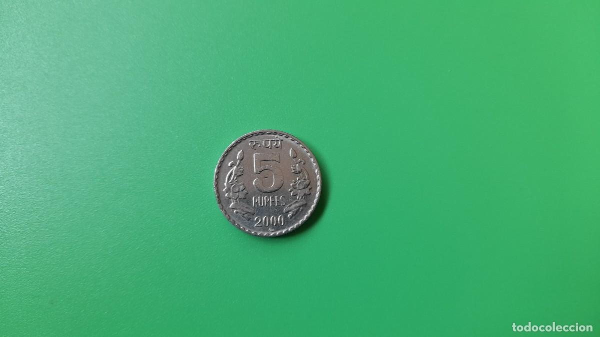Monedas antiguas de Asia: 5 RUPEES India, 2000 - Foto 1