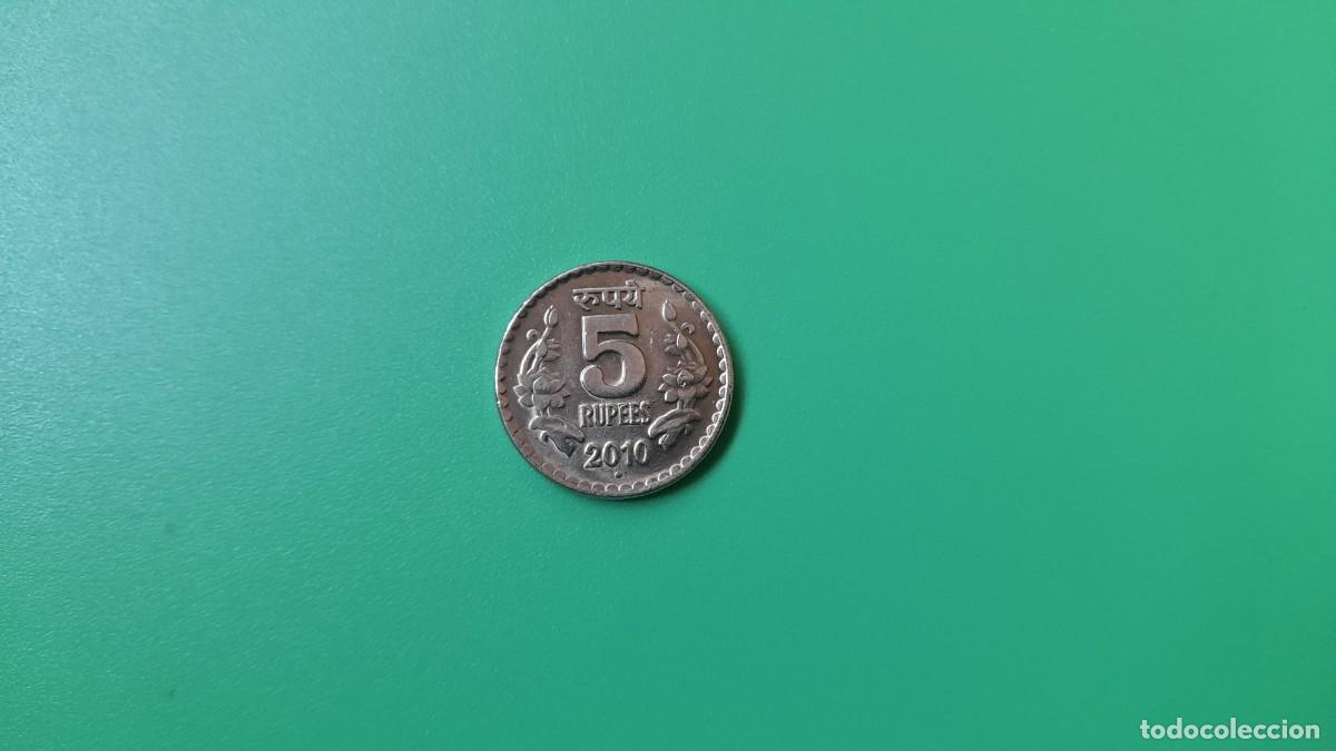 Monedas antiguas de Asia: 5 RUPEES India, 2010 - Foto 1
