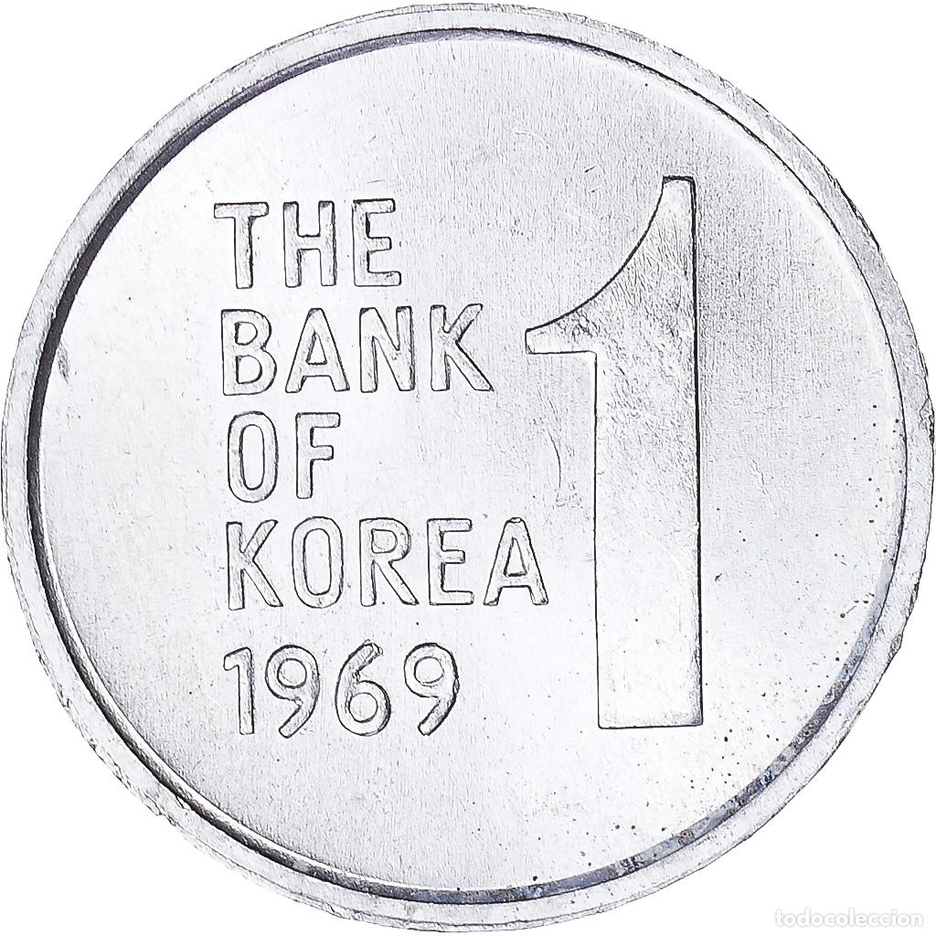 Monedas antiguas de Asia: [#1302532] Moneda, Corea, Won, 1969 - Foto 2