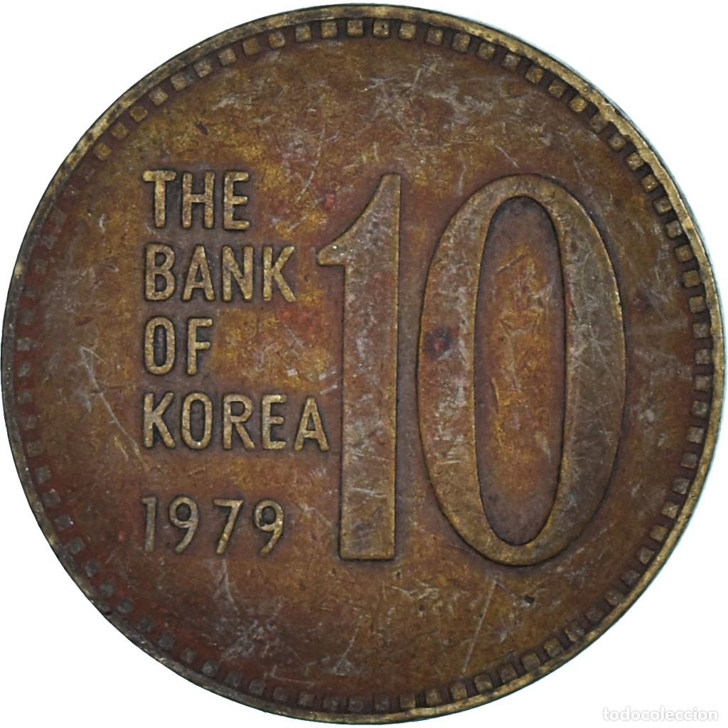 Monedas antiguas de Asia: [#1302691] Moneda, Corea, 10 Won, 1979 - Foto 2