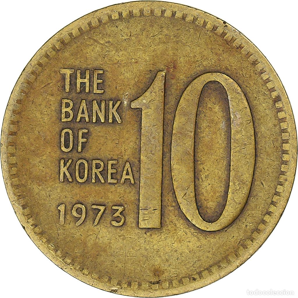 Monedas antiguas de Asia: [#1342750] Moneda, Corea, 10 Won, 1973 - Foto 2