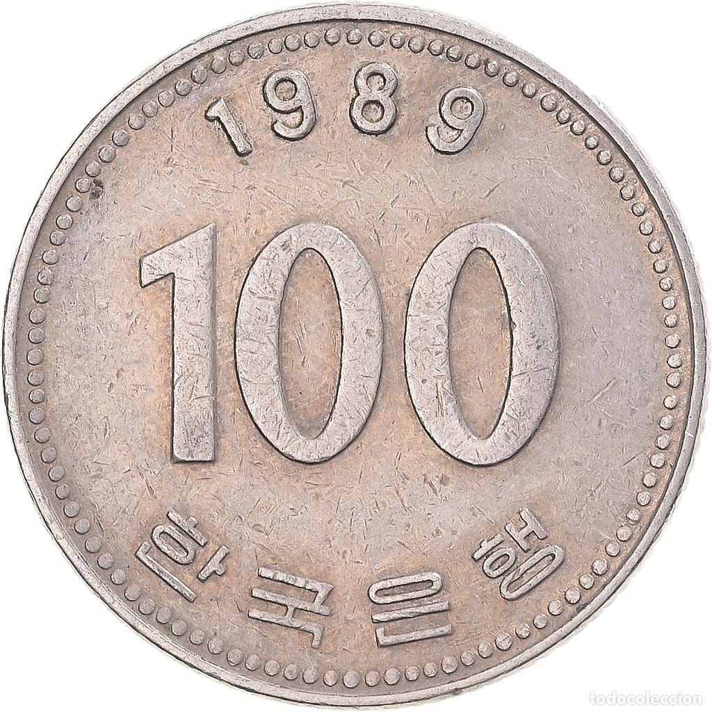 Monedas antiguas de Asia: [#1343832] Moneda, Corea, 100 Won, 1989 - Foto 2
