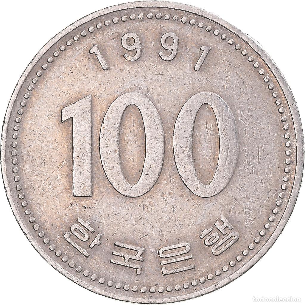 Monedas antiguas de Asia: [#1343835] Moneda, Corea, 100 Won, 1991 - Foto 2