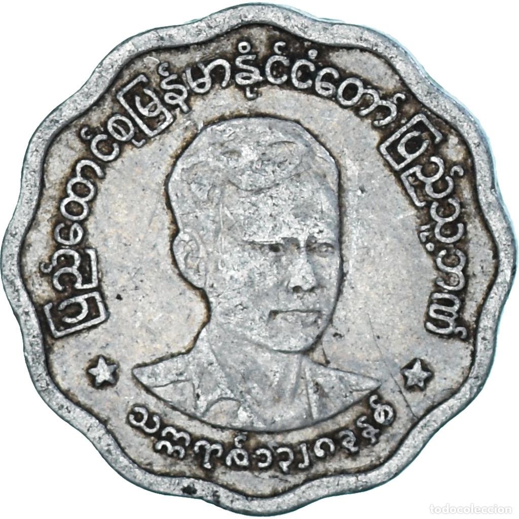 Monedas antiguas de Asia: [#1339667] Moneda, Myanmar, 5 Pyas, 1966 - Foto 1