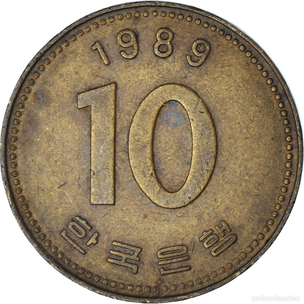 Monedas antiguas de Asia: [#1344460] Moneda, COREA DEL SUR, 10 Won, 1989 - Foto 2
